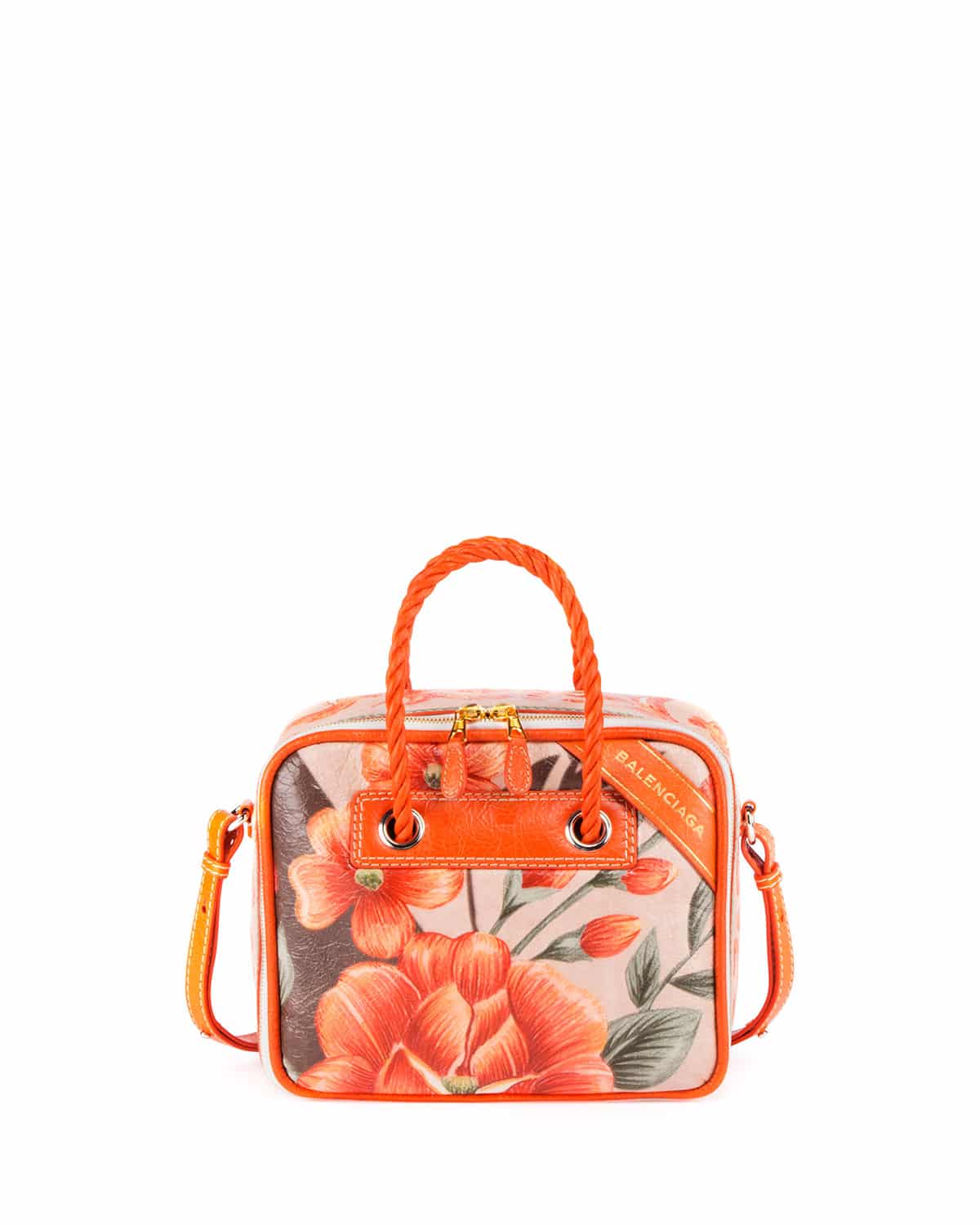 Balenciaga, Bags, Balenciaga Large Orange Papier Tote Bag