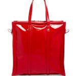 Balenciaga Red Patent Bazar Shopper XS Tote Bag