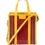 Balenciaga Yellow/Red Mesh Bazar Shopper XS Tote Bag