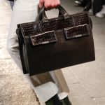 Bottega Veneta Black Leather/Crocodile Briefcase Bag - Fall 2017
