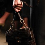 Bottega Veneta Brown Crocodile Flap Bag - Fall 2017