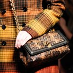 Bottega Veneta Brown/Black Intrecciato Mini Flap Bag - Fall 2017