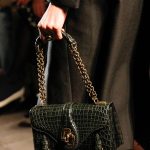 Bottega Veneta Dark Green Crocodile Shoulder Bag - Fall 2017