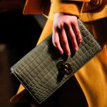 Bottega Veneta Gray Crocodile Clutch Bag - Fall 2017