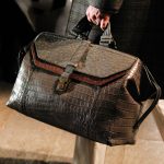 Bottega Veneta Gray Crocodile:Ostrich Tote Bag - Fall 2017