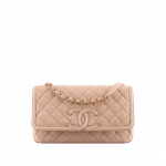Chanel Beige CC Filigree Flap Medium Bag