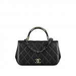 Chanel Black Carry Chic Small Top Handle Bag