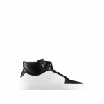 Chanel Black/White Calfskin High Cut Sneakers