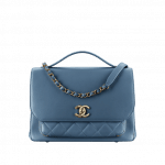 Chanel Blue Business Affinity Large Top Handle Bag