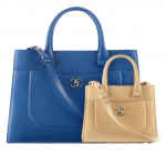 Chanel Blue Medium and Beige Small Neo Executive Shopping Bags