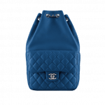 Chanel Blue Quilted Lambskin Small Backpack Bag