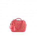Chanel Coral CC Filigree Vanity Case Mini Bag