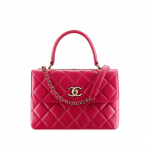 Chanel Dark Pink Small Trendy CC Top Handle Bag