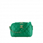 Chanel Green Business Affinity Camera Case Bag