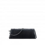 Chanel Navy Blue Python with Fantasy Pearls Clutch Bag