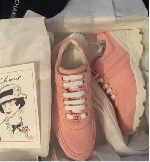 Chanel sneaker 22P pink, Luxury, Sneakers & Footwear on Carousell