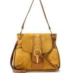 Chloe Mustard Brown Suede Lexa Bag