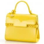 Delvaux Citron Vernis Gel Tempete Micro Bag