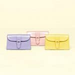 Delvaux Lilas / Nude / Citron Vernis Gel Brillant Coin Purse