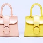 Delvaux Nude and Citron Brillant Mini Bag