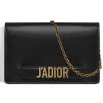 Dior Black J'adior Wallet on Chain Pouch Bag