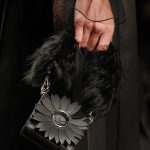Fendi Black Leather with Floral Applique Micro Box Clutch Bag - Fall 2017