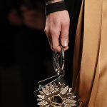 Fendi Black with Brown Python Floral Applique Micro Box Clutch Bag - Fall 2017