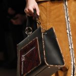 Fendi Black/Red Leather and Python Top Handle Bag - Fall 2017