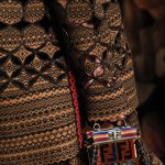 Fendi Multicolor Striped and Zucca Pattern Micro Peekaboo Bag - Fall 2017