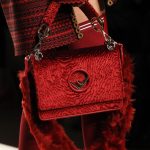 Fendi Red Astrakhan Flap Bag - Fall 2017