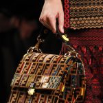 Fendi Tan Suede Zucca Pattern Kan I Bag - Fall 2017