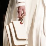 Fendi White Tripe Clutch Bags - Fall 2017