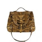 Givenchy Beige Printed Python Satchel Bag