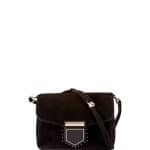 Givenchy Black Suede with Studs Small Nobile Bag