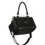 Givenchy Black with Givenchy Paris on Strap Medium Pandora Bag