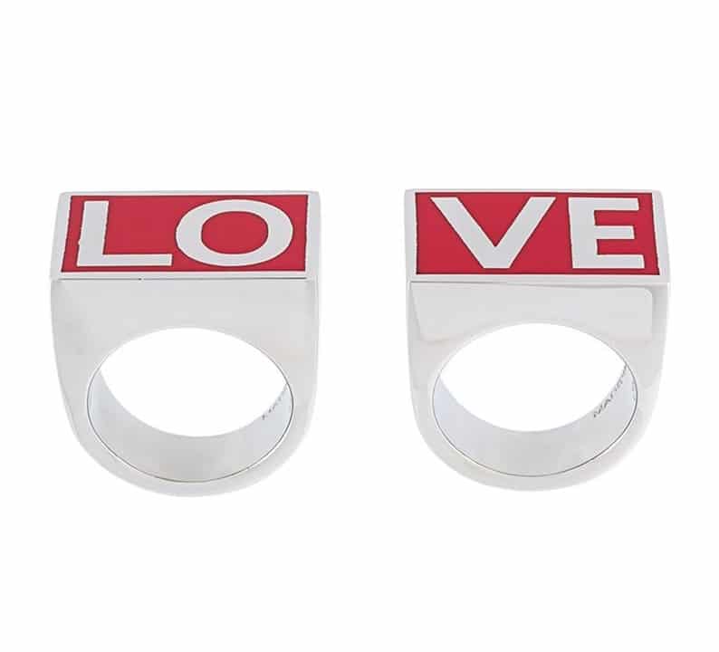 Givenchy Dual Love Ring Set