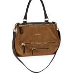 Givenchy Khaki Suede with Studs Medium Pandora Bag