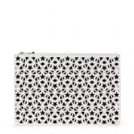 Givenchy White/Black Star Perforated Large Pandora Pouch Bag