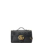 Gucci Black Maxi GG Marmont Flap Bag