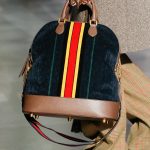 Gucci Blue/Brown Suede Top Handle Bag - Fall 2017