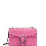 Gucci Bright Pink Suede Small Dionysus Shoulder Bag