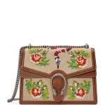 Gucci Brown Embroidered Medium Dionysus Bag