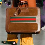 Gucci Tan Suede/Leather Suitcase Bag - Fall 2017