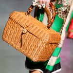 Gucci Tan Wicker Bamboo Top Handle Bag - Fall 2017