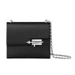 Hermes Black Mysore Goatskin Verrou Chaine Bag