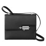 Hermes Black Verrou Shoulder Bag