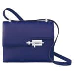 Hermes Blue Verrou Shoulder Bag