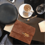 Hermes Brown Verrou Pochette Bag