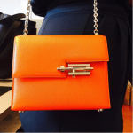 Hermes Orange Verrou Chaine Bag