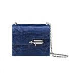 Hermes Sapphier Blue Mississippiensis Alligator Verrou Chaine Bag